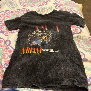 NIRVANA Black Unplugged Graphic Tee